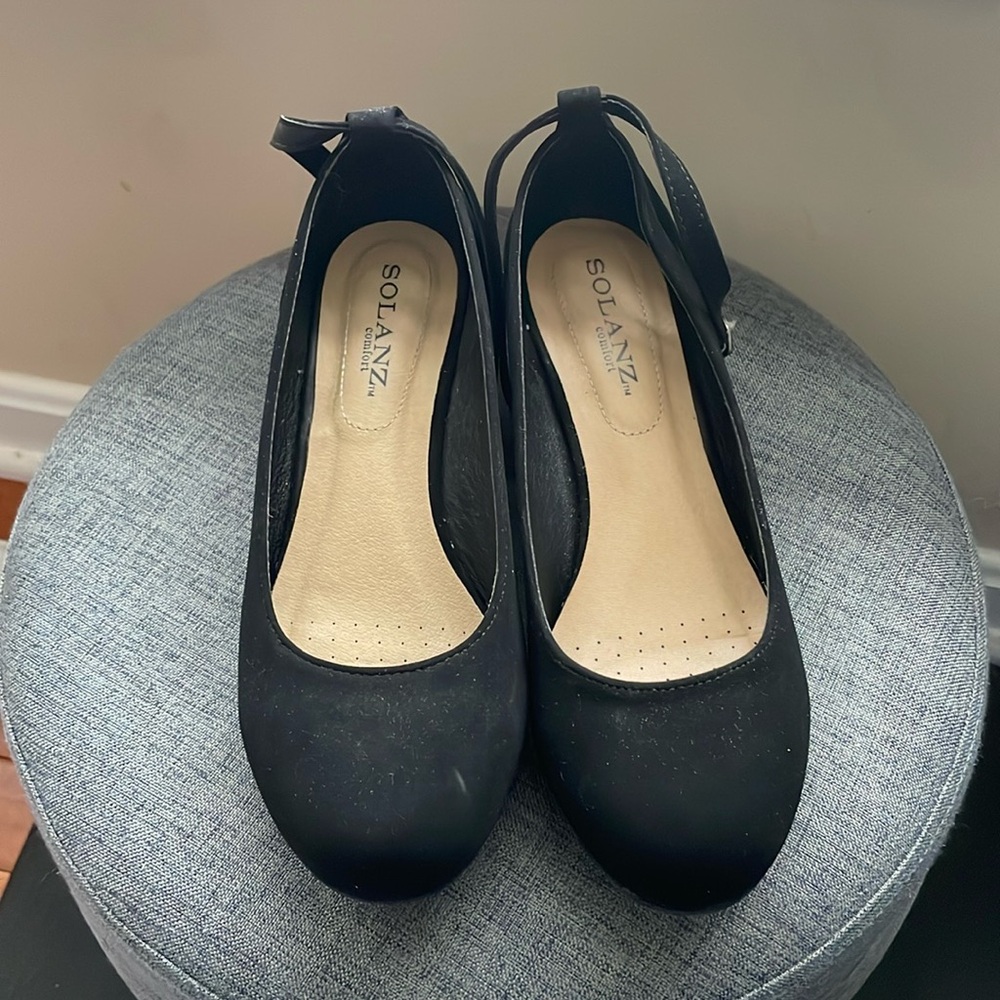 Baby Black Petite Wedges